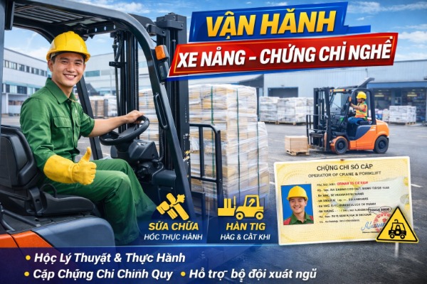 Vận hành Xe nâng – Chứng chỉ nghề