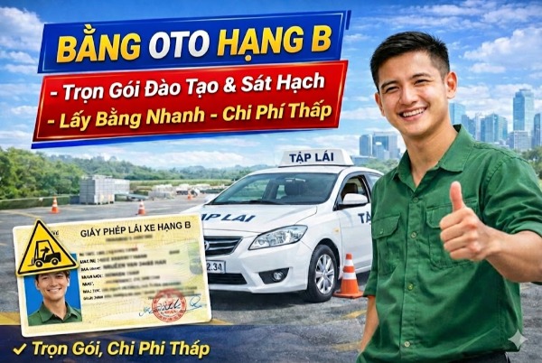 Đào tạo Lái xe Ô tô Hạng B số tự động